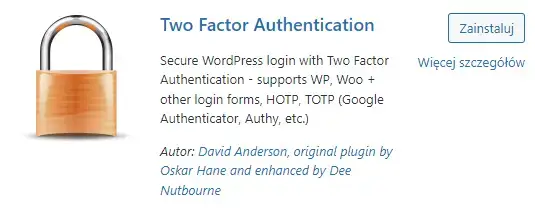 Dodajemy uwierzytelnianie dwuskładnikowe (2FA) w WordPress