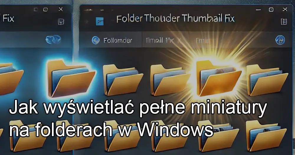 Jak wyświetlać pełne miniatury na folderach w Windows